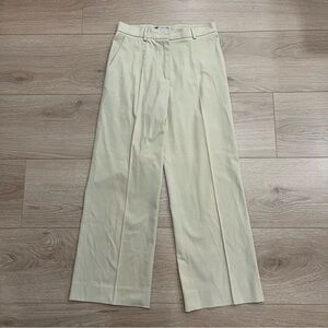 Max Mara Cream Cotton Trouser Pants